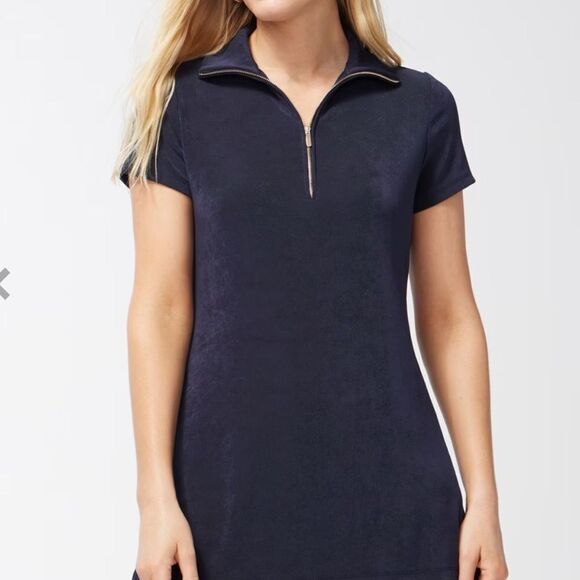 Chico’s Travelers Zip Front Top Cap Short Sleeve India Ink 4 NWT in packaging - Picture 1 of 7